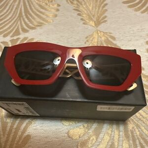 Red Versace Women Shades